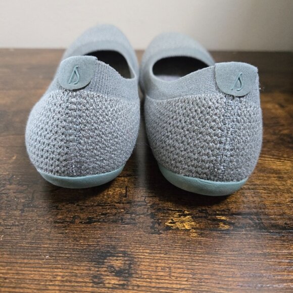allbirds Women's Light Heathered Green/Gray Tree Breezers Flat Shoes - Picture 5 of 7